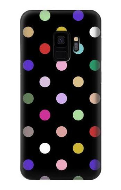 S3532 カラフルな水玉 Colorful Polka Dot Samsung Galaxy S9 バックケース、フリップケース・カバー