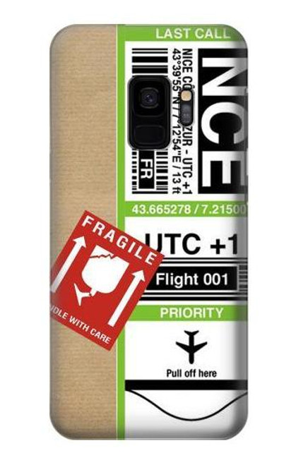 S3543 荷物タグアート Luggage Tag Art Samsung Galaxy S9 バックケース、フリップケース・カバー