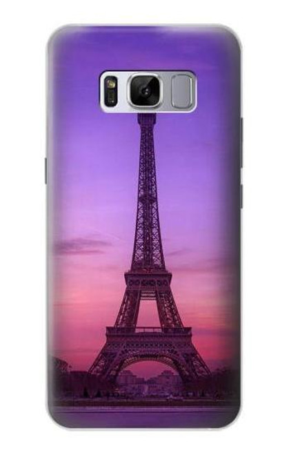 S3447 エッフェルパリの夕日 Eiffel Paris Sunset Samsung Galaxy S8 Plus バックケース、フリップケース・カバー