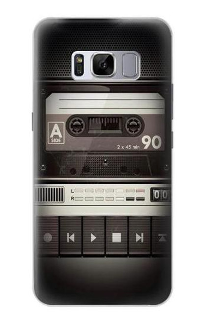 S3501 ビンテージカセットプレーヤー Vintage Cassette Player Samsung Galaxy S8 Plus バックケース、フリップケース・カバー