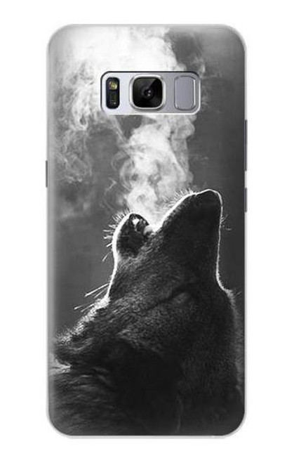 S3505 オオカミ Wolf Howling Samsung Galaxy S8 Plus バックケース、フリップケース・カバー