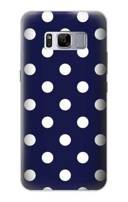 S3533 ブルーの水玉 Blue Polka Dot Samsung Galaxy S8 Plus バックケース、フリップケース・カバー