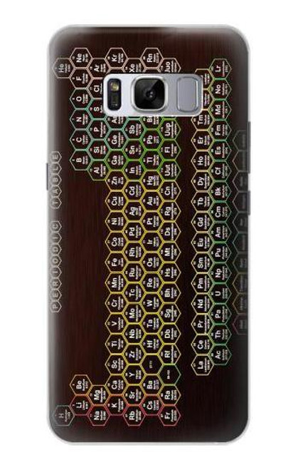 S3544 ネオンハニカム周期表 Neon Honeycomb Periodic Table Samsung Galaxy S8 Plus バックケース、フリップケース・カバー