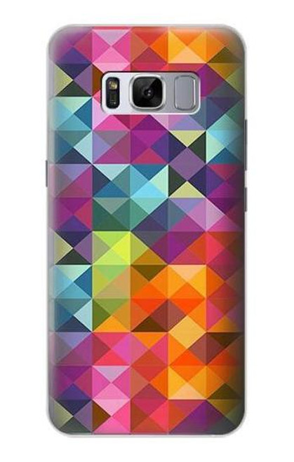 S3477 抽象的なダイヤモンドパターン Abstract Diamond Pattern Samsung Galaxy S8 バックケース、フリップケース・カバー