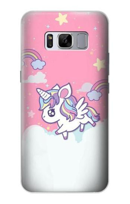 S3518 ユニコーン漫画 Unicorn Cartoon Samsung Galaxy S8 バックケース、フリップケース・カバー
