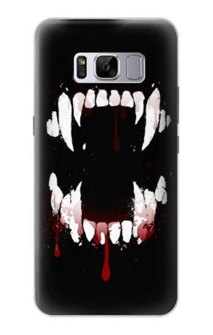S3527 吸血鬼の歯 Vampire Teeth Bloodstain Samsung Galaxy S8 バックケース、フリップケース・カバー