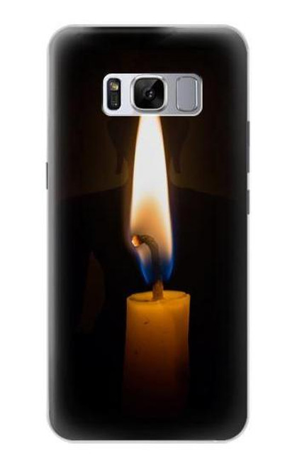 S3530 仏 Buddha Candle Burning Samsung Galaxy S8 バックケース、フリップケース・カバー