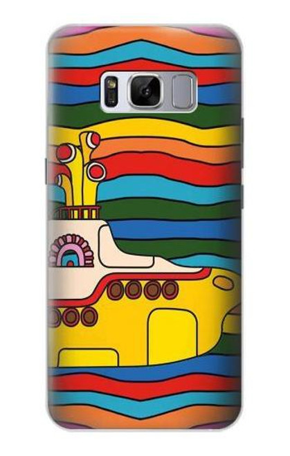 S3599 ヒッピーイエローサブマリン Hippie Submarine Samsung Galaxy S8 バックケース、フリップケース・カバー