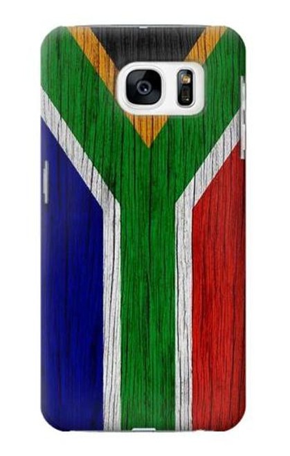 S3464 南アフリカの国旗 South Africa Flag Samsung Galaxy S7 バックケース、フリップケース・カバー
