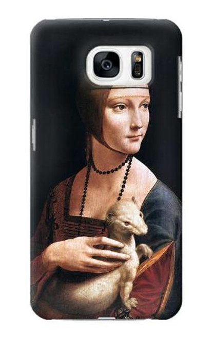 S3471 エルミン・レオナルド・ダ・ヴィンチ Lady Ermine Leonardo da Vinci Samsung Galaxy S7 バックケース、フリップケース・カバー