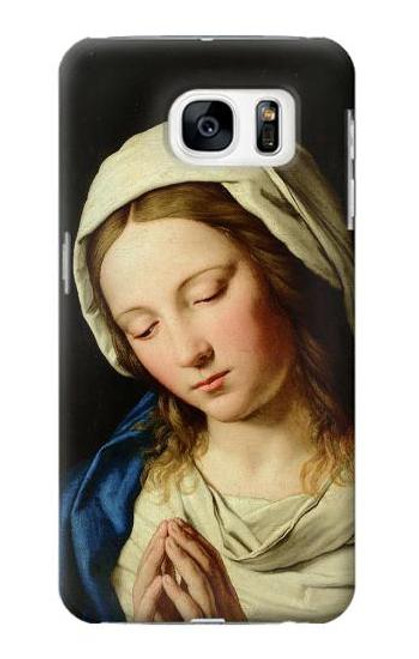 S3476 聖母マリアの祈り Virgin Mary Prayer Samsung Galaxy S7 バックケース、フリップケース・カバー