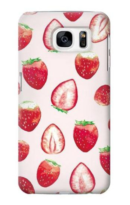 S3481 イチゴ Strawberry Samsung Galaxy S7 バックケース、フリップケース・カバー