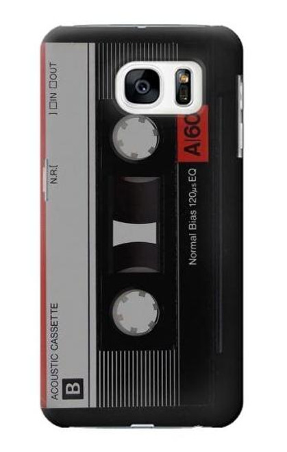 S3516 ビンテージカセットテープ Vintage Cassette Tape Samsung Galaxy S7 バックケース、フリップケース・カバー