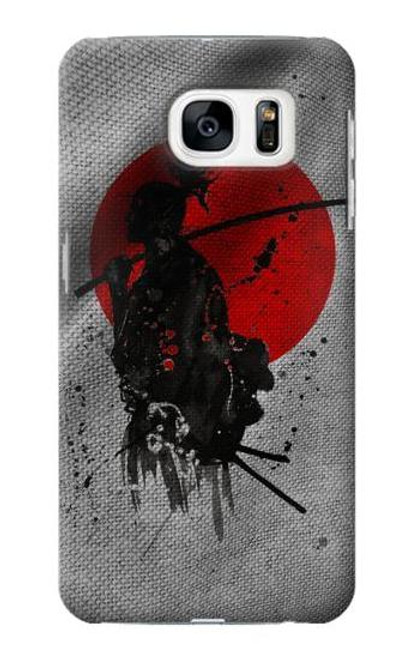 S3517 日本国旗Sa Japan Flag Samurai Samsung Galaxy S7 バックケース、フリップケース・カバー