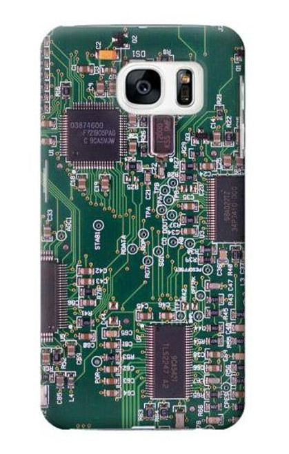 S3519 電子回路基板のグラフィック Electronics Circuit Board Graphic Samsung Galaxy S7 バックケース、フリップケース・カバー