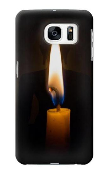 S3530 仏 Buddha Candle Burning Samsung Galaxy S7 バックケース、フリップケース・カバー