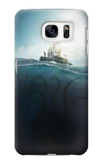 S3540 巨大なタコ Giant Octopus Samsung Galaxy S7 バックケース、フリップケース・カバー