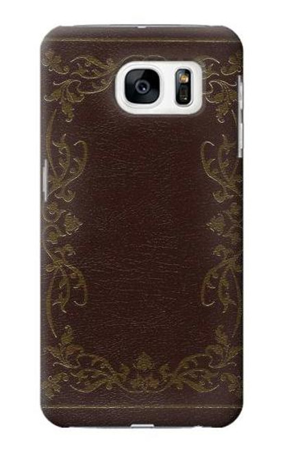 S3553 ヴィンテージブックカバー Vintage Book Cover Samsung Galaxy S7 バックケース、フリップケース・カバー