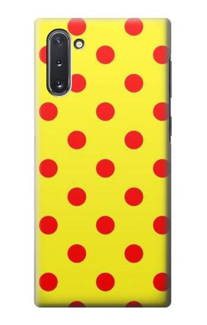 S3526 赤い水玉 Red Spot Polka Dot Samsung Galaxy Note 10 バックケース、フリップケース・カバー