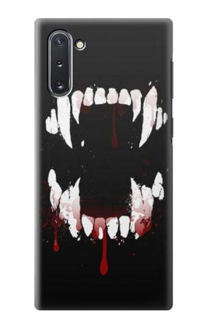 S3527 吸血鬼の歯 Vampire Teeth Bloodstain Samsung Galaxy Note 10 バックケース、フリップケース・カバー