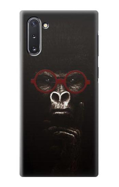 S3529 思考ゴリラ Thinking Gorilla Samsung Galaxy Note 10 バックケース、フリップケース・カバー