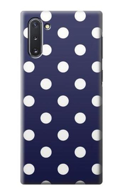 S3533 ブルーの水玉 Blue Polka Dot Samsung Galaxy Note 10 バックケース、フリップケース・カバー