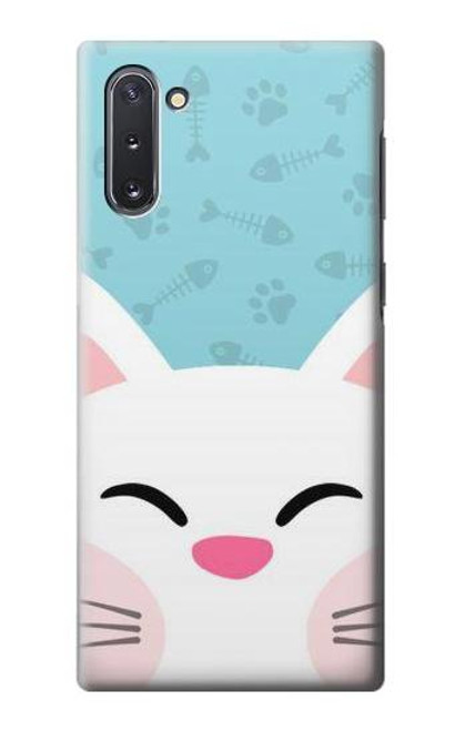 S3542 かわいい猫漫画 Cute Cat Cartoon Samsung Galaxy Note 10 バックケース、フリップケース・カバー