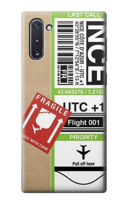 S3543 荷物タグアート Luggage Tag Art Samsung Galaxy Note 10 バックケース、フリップケース・カバー