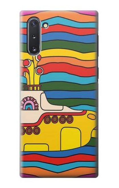 S3599 ヒッピーイエローサブマリン Hippie Submarine Samsung Galaxy Note 10 バックケース、フリップケース・カバー