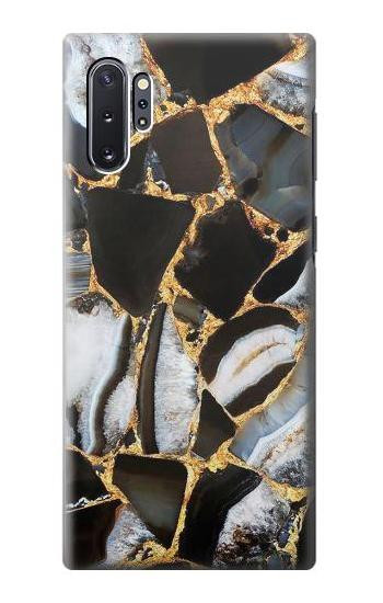 S3419 金の大理石のグラフィックプリント Gold Marble Graphic Print Samsung Galaxy Note 10 Plus バックケース、フリップケース・カバー