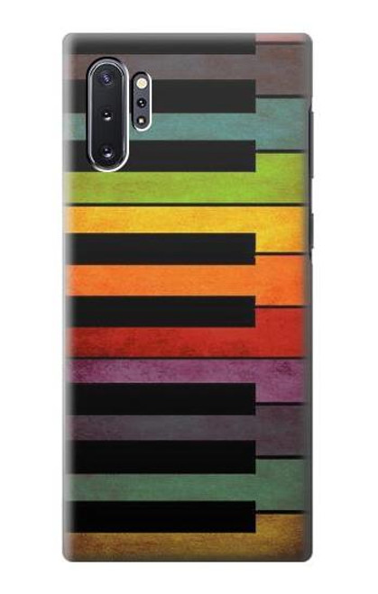 S3451 カラフルなピアノ Colorful Piano Samsung Galaxy Note 10 Plus バックケース、フリップケース・カバー