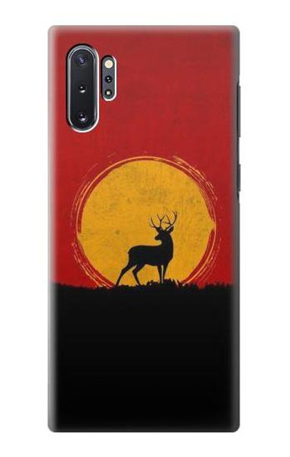 S3513 鹿の夕日 Deer Sunset Samsung Galaxy Note 10 Plus バックケース、フリップケース・カバー