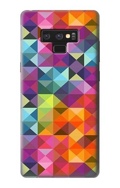S3477 抽象的なダイヤモンドパターン Abstract Diamond Pattern Note 9 Samsung Galaxy Note9 バックケース、フリップケース・カバー