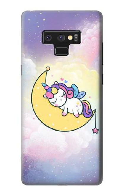 S3485 かわいい眠りユニコーン Cute Unicorn Sleep Note 9 Samsung Galaxy Note9 バックケース、フリップケース・カバー
