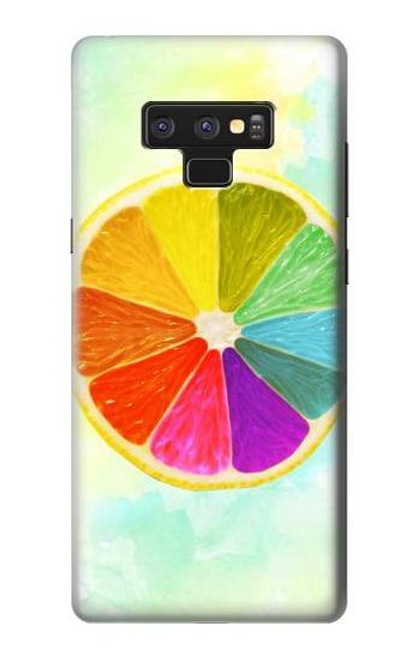 S3493 カラフルなレモン Colorful Lemon Note 9 Samsung Galaxy Note9 バックケース、フリップケース・カバー