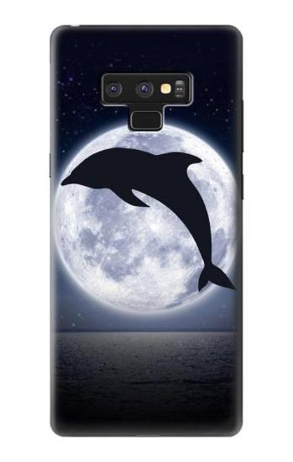 S3510 ドルフィン Dolphin Moon Night Note 9 Samsung Galaxy Note9 バックケース、フリップケース・カバー
