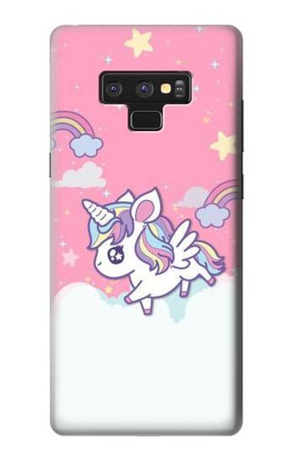S3518 ユニコーン漫画 Unicorn Cartoon Note 9 Samsung Galaxy Note9 バックケース、フリップケース・カバー