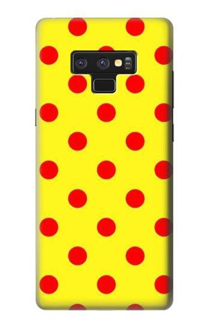 S3526 赤い水玉 Red Spot Polka Dot Note 9 Samsung Galaxy Note9 バックケース、フリップケース・カバー