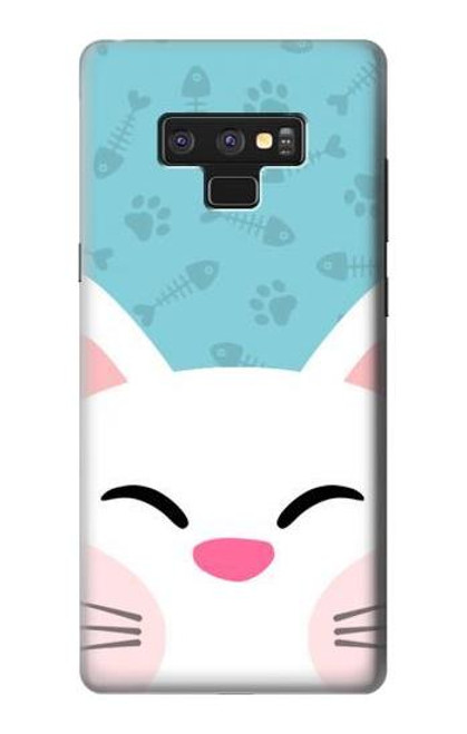 S3542 かわいい猫漫画 Cute Cat Cartoon Note 9 Samsung Galaxy Note9 バックケース、フリップケース・カバー