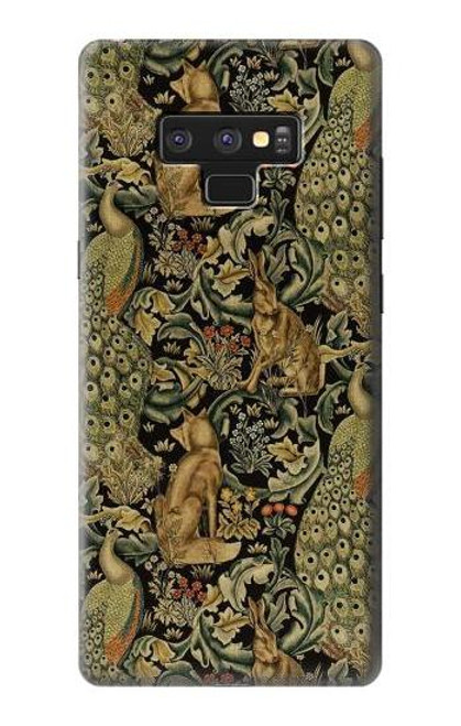 S3661 ウィリアム・モリス・フォレスト・ベルベット William Morris Forest Velvet Note 9 Samsung Galaxy Note9 バックケース、フリップケース・カバー