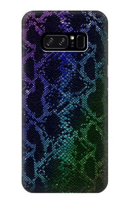 S3366 虹パイソンの皮膚 グラフィックプリント Rainbow Python Skin Graphic Print Note 8 Samsung Galaxy Note8 バックケース、フリップケース・カバー