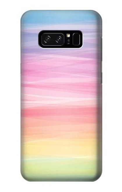 S3507 カラフルな虹 パステル Colorful Rainbow Pastel Note 8 Samsung Galaxy Note8 バックケース、フリップケース・カバー