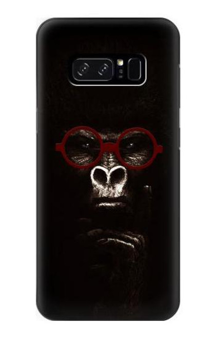 S3529 思考ゴリラ Thinking Gorilla Note 8 Samsung Galaxy Note8 バックケース、フリップケース・カバー