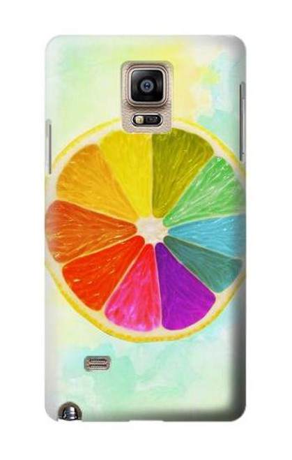 S3493 カラフルなレモン Colorful Lemon Samsung Galaxy Note 4 バックケース、フリップケース・カバー
