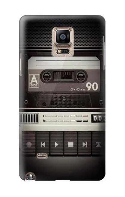 S3501 ビンテージカセットプレーヤー Vintage Cassette Player Samsung Galaxy Note 4 バックケース、フリップケース・カバー
