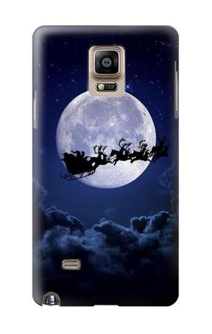 S3508 クリスマスサンタ Xmas Santa Moon Samsung Galaxy Note 4 バックケース、フリップケース・カバー