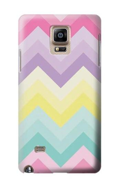 S3514 虹色ジグザグ Rainbow Zigzag Samsung Galaxy Note 4 バックケース、フリップケース・カバー