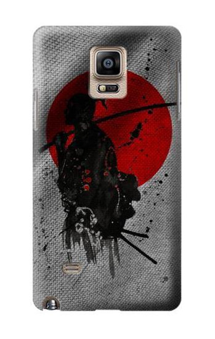 S3517 日本国旗Sa Japan Flag Samurai Samsung Galaxy Note 4 バックケース、フリップケース・カバー