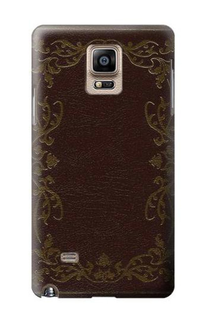 S3553 ヴィンテージブックカバー Vintage Book Cover Samsung Galaxy Note 4 バックケース、フリップケース・カバー