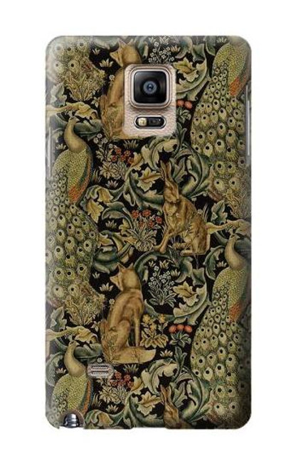 S3661 ウィリアム・モリス・フォレスト・ベルベット William Morris Forest Velvet Samsung Galaxy Note 4 バックケース、フリップケース・カバー